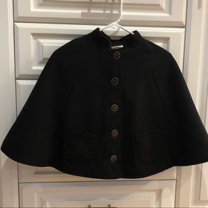 Girl’s black wool cape- gorgeous! Excellent cond!